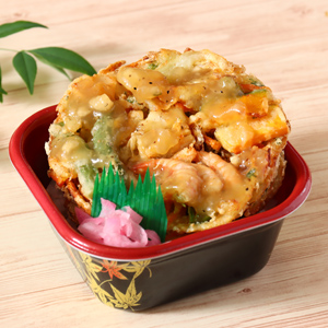 鬼おろしだれのでっかい海鮮かき揚げ丼