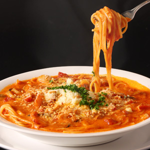 にんにくとトマトのスープパスタ